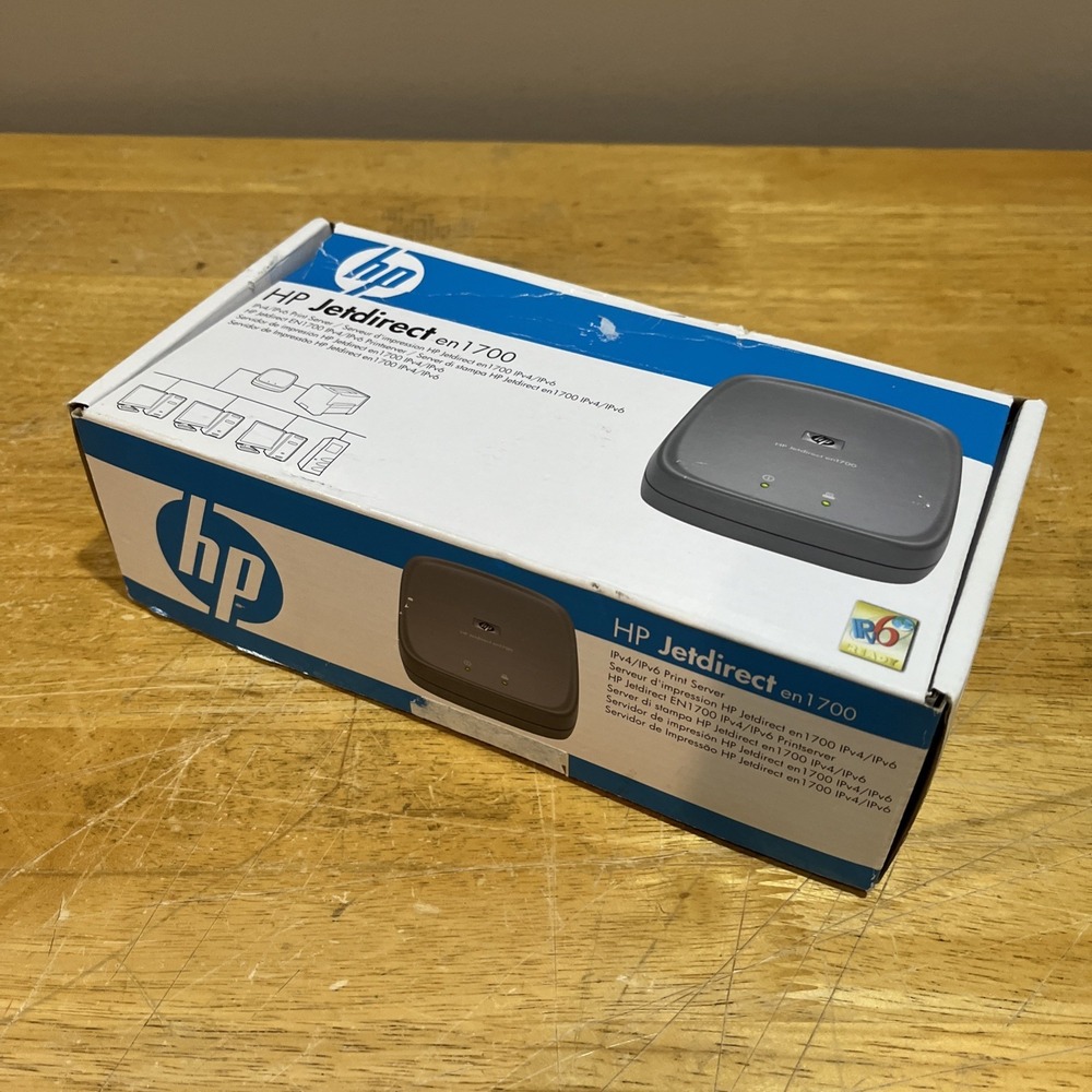HP JetDirect en1700 External Printer Server IPV4/IPv6 Daisy‎ Chain Printers